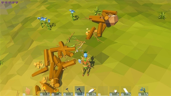 艾兰岛如何制作简易木屋1